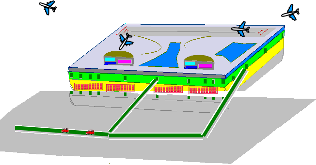 海上空港要塞都市概略図